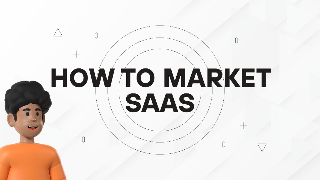 How to market SaaS — blog guide header graphic